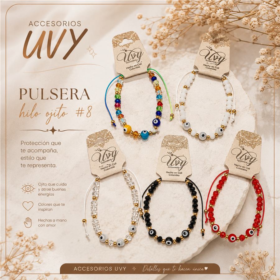Pulsera hilo ojito Accesorios UVY